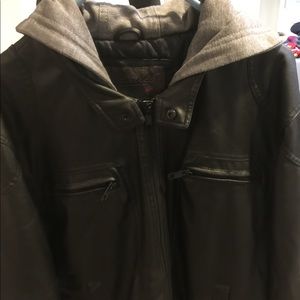Men’s imitation leather jacket